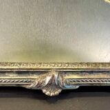 Silver metal mirror tray