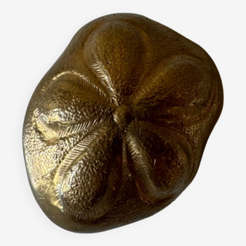 Solid brass shell paperweight