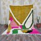 Traditional pure natural wool Berber rug size 100 x 200 cm