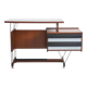 Small wooden desk with metal structure, Italy, 1960s.