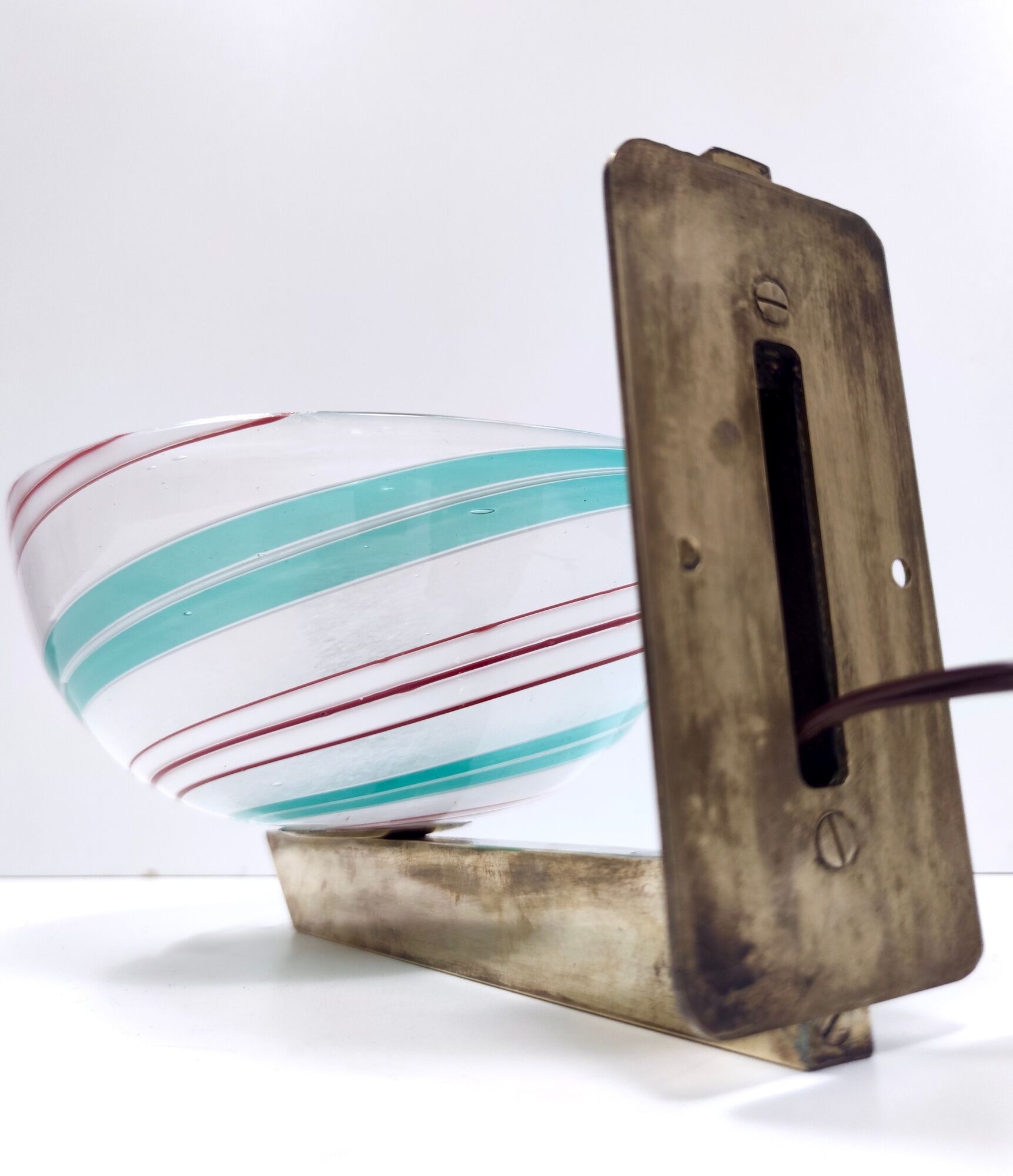 Murano Glass and Brass Wall Light by Dino Martens for Aureliano Toso, Italy