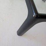 Italian glass top coffee table, 1970s