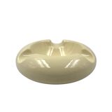 Cendrier en céramique crème Space Age, Sicart Italie années 1970