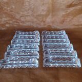 12 cut crystal knife holders.