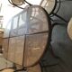 Brown Scandinavian wooden and cane set: 1960s table + 6 chairs (set of 7)