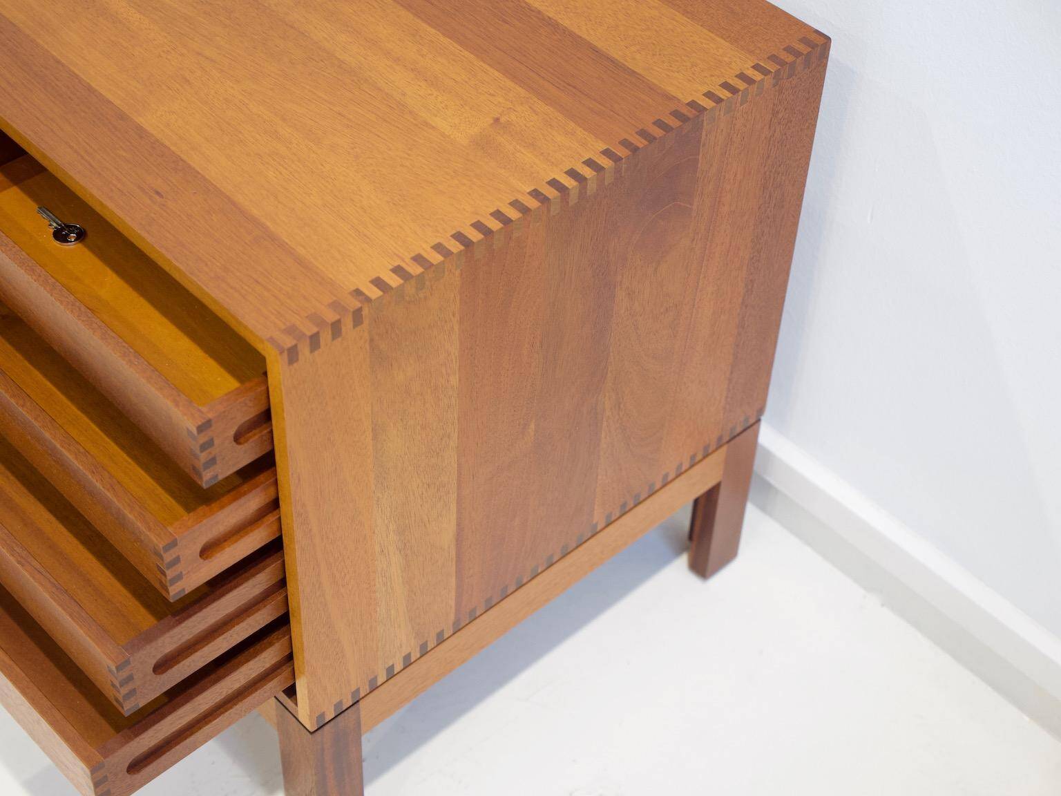 Pair of modern wooden credenzas from the mid-20th century by Christian Hvidt.