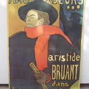 Aristide Bruant poster at the Ambassadors by Toulouse-Lautrec