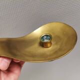 Brass candlestick for a single candle