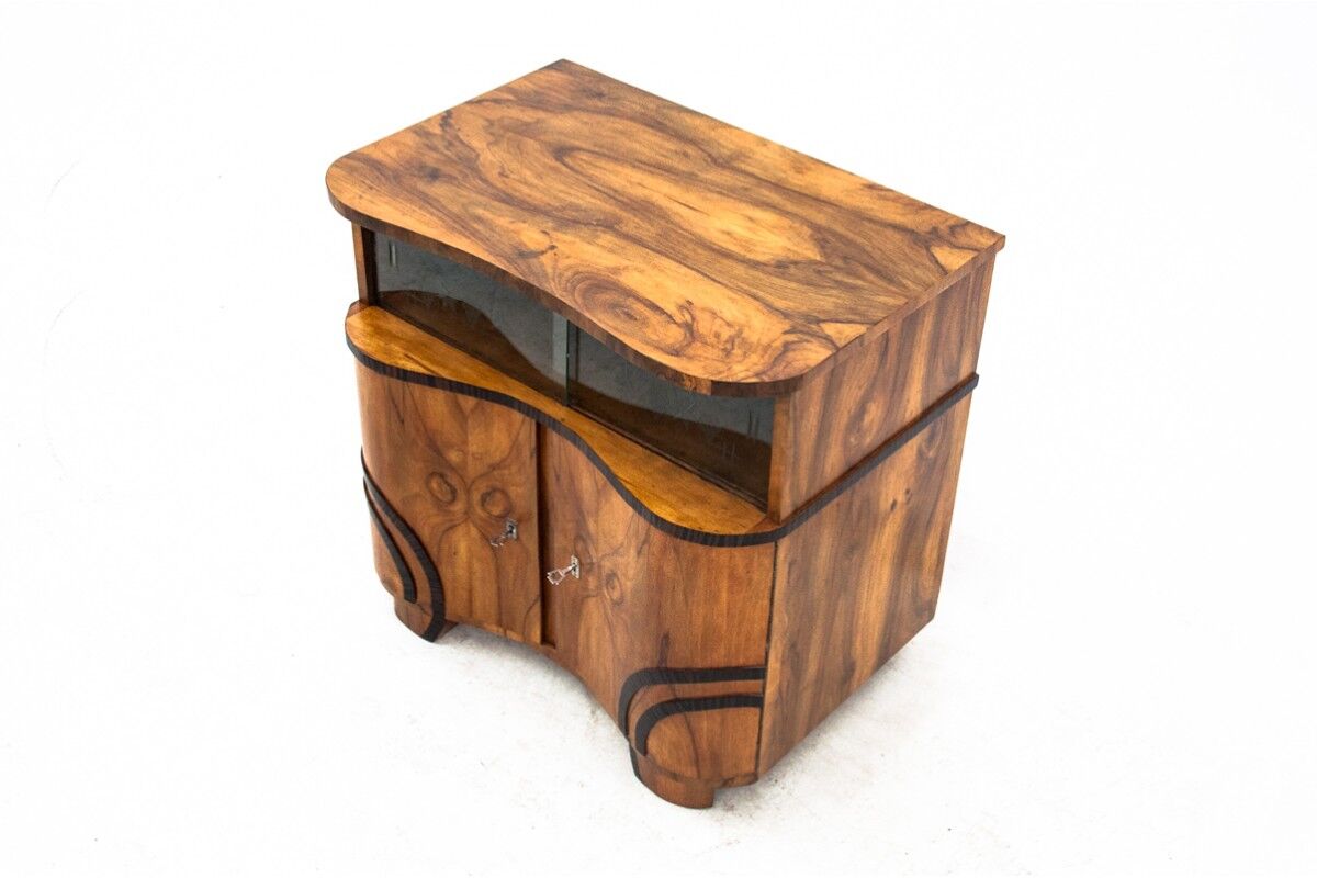 Art Deco glass chest of drawers, Poland, 1950s. After renovation.