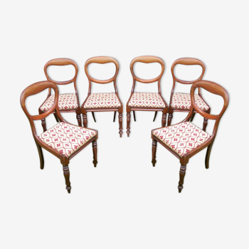 Set of 6 chairs mahogany
