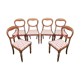 Série de 6 chaises acajou