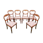 Série de 6 chaises acajou