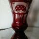 Crystal vase boheme st louis or val saint lambert decor grave