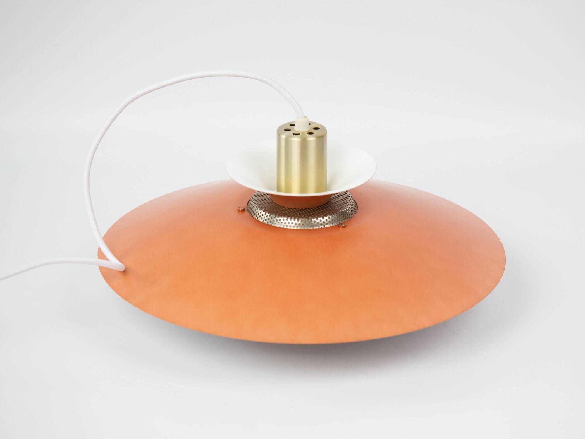 Danish vintage suspension lamp by Kurt Wiborg, Jeka, 1980s.