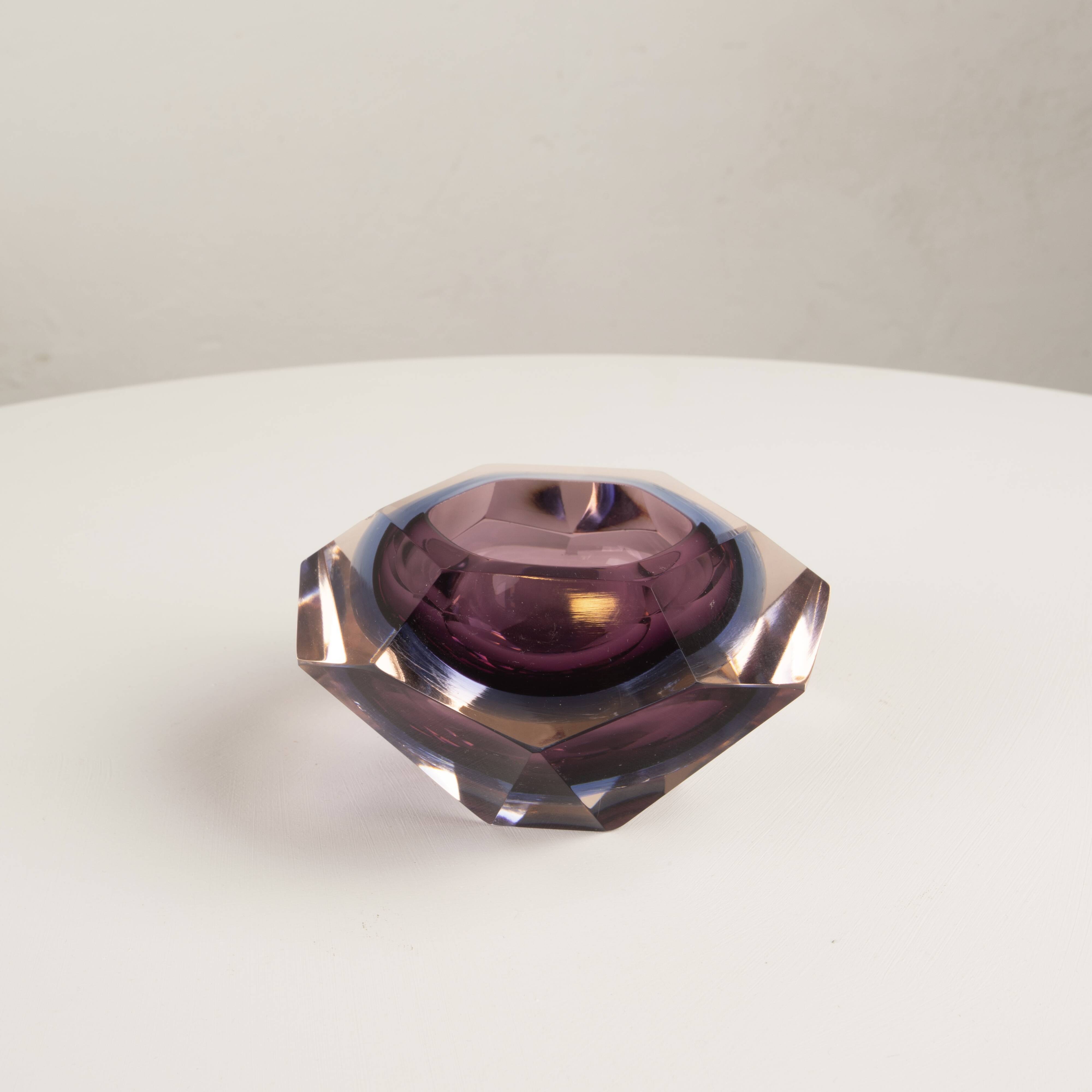 Sculptural ashtray attributed to Flavio Poli for Seguso Vetri d’Arte 1970