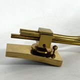 Lumi Milano, Mid-Century Modern pair of Italian brass sconces from 60s