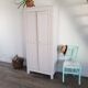 Armoire parisienne des années 50 gris perle