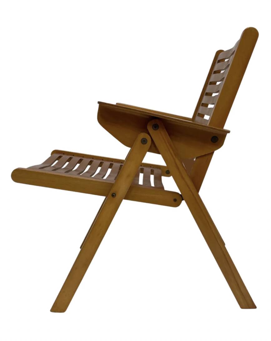 Ensemble vintage de quatre chaises pliantes Rex en contreplaqué, design Niko Kralj, 1950