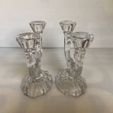 Pair of two-light Art Deco candlesticks