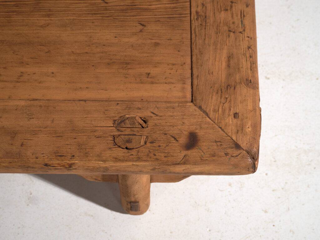 Antique Chinese kang coffee table – Primitive Chinese side table – circa 1900 #11