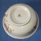 Gien earthenware salad decoration of foliage