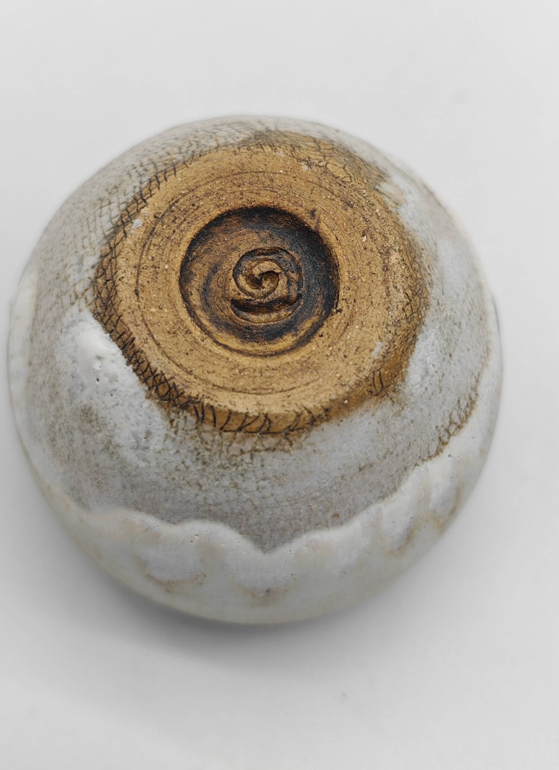 Trilogy of Japanese cups or cups by Danish ceramist Gutte Eriksen technique by RAKU