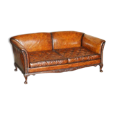 Canapé Chesterfield Victorien Rénové En Cuir Howard & Son