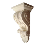 Wall lamp, console, raven, plaster support (staff) wall art décor