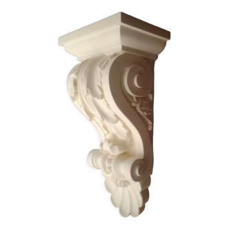 Wall lamp, console, raven, plaster support (staff) wall art décor