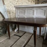 Table ovale accajou