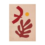 A duo of contemporary collages inspired by Matisse signed eawy.