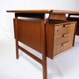 Desk Model 75 Made In Teak By Omann Junior Møbelfabrik From 1960s