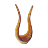 Bougeoir en verre soufflé