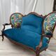Paire de fauteuils cabriolet retapissés, années 30-40