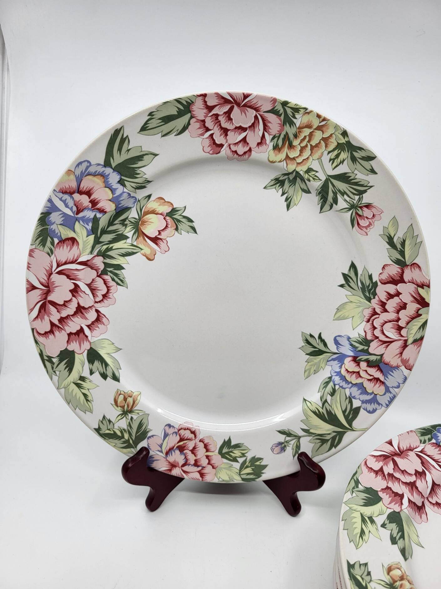 Rose Garden Plates Set by Showa Art Workshop Japan (Set of 6)