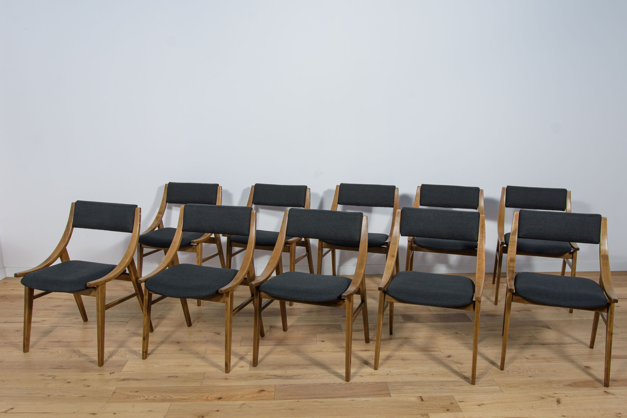 Polish Ski Jumper Chairs from Zamojska, 1970s, Set of 10