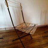 Set of 4 plexiglass folding chairs by Yonel Lebovici and Bernard Berthet 1970