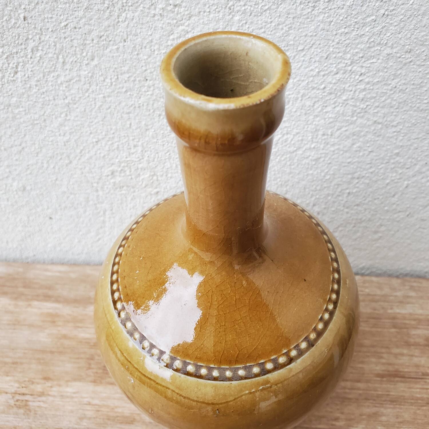 Pont-des-Vernes sandstone bottle signed
