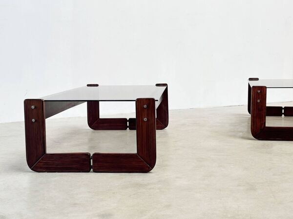 2 tables basses brésiliennes MP91 par Percival Lafer