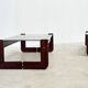 Set of two Brazilian MP91 coffee tables by Percival Lafer