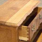 Vintage 1960s Danish modern oak nightstands in the style of Henning Kjærnulf