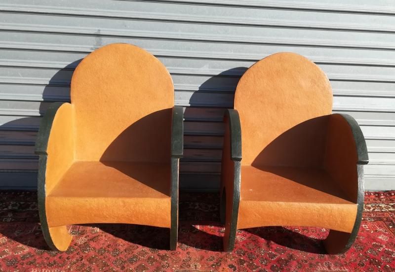 Art deco armchairs