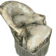 Toad chair and its pouf