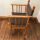 paire de fauteuils Safari bois et cuir