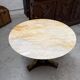 Table en laiton et onyx années 50