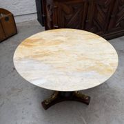 Table en laiton et onyx années 50