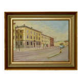 Peinture à l'huile sur toile suédoise du milieu du siècle « Göteborg »