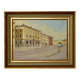 Peinture à l'huile sur toile suédoise du milieu du siècle « Göteborg »