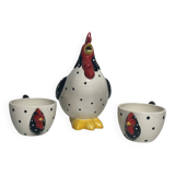 3-piece whimsical hen tea or chocolate set