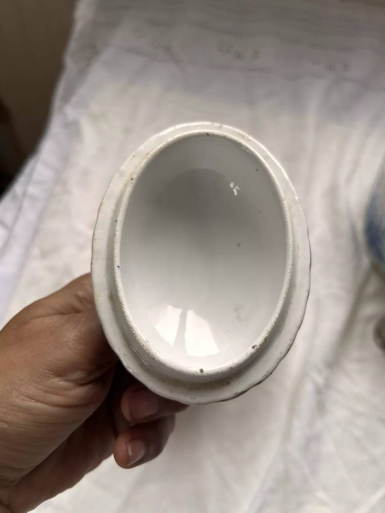 Antique tea service KG Lunéville late 19th century – Antique decoration – French earthenware